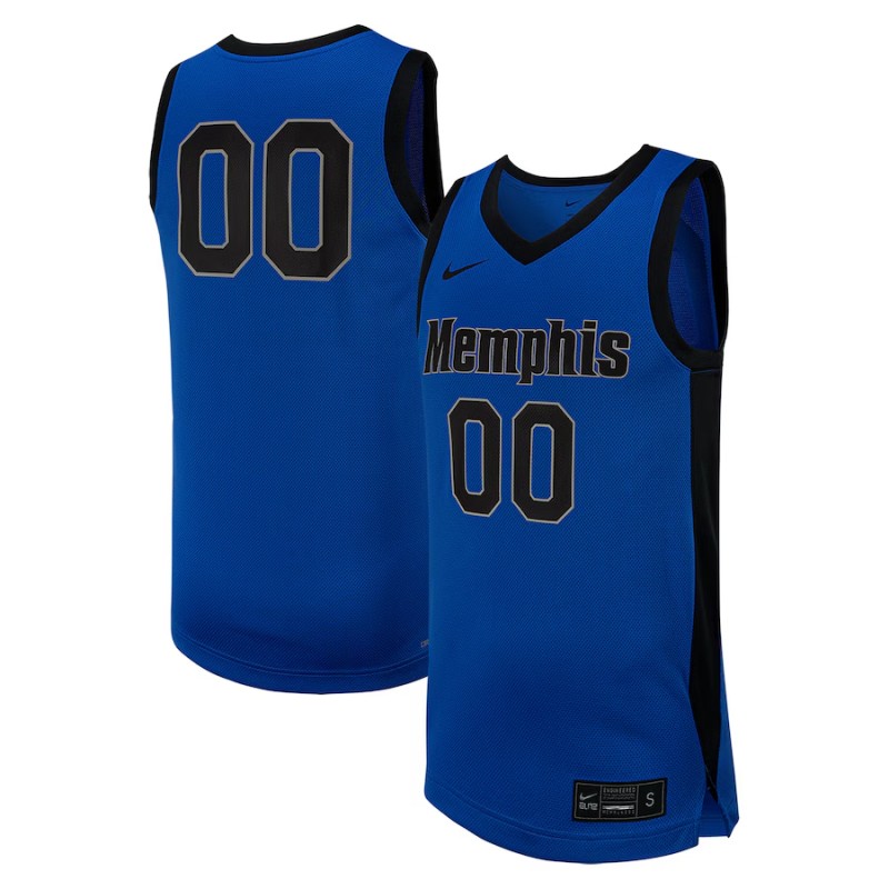 Men's Nike #0 Royal Memphis Tigers Replica Basketball Jersey