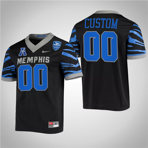 Custom Nike Men's Memphis Tigers College Football Jersey Black