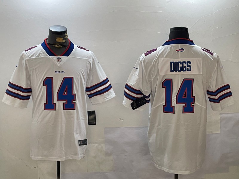 Men's Buffalo Bills #14 Stefon Diggs White Vapor Untouchable Stitched Limited Jersey