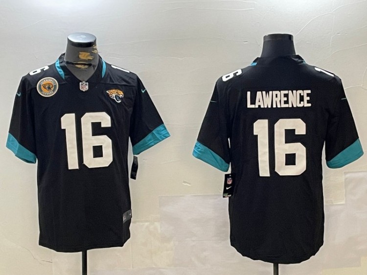 Men's Jacksonville Jaguars #16 Trevor Lawrence Black Nike Vapor Untouchable Limited Stitched NFL Jerseys