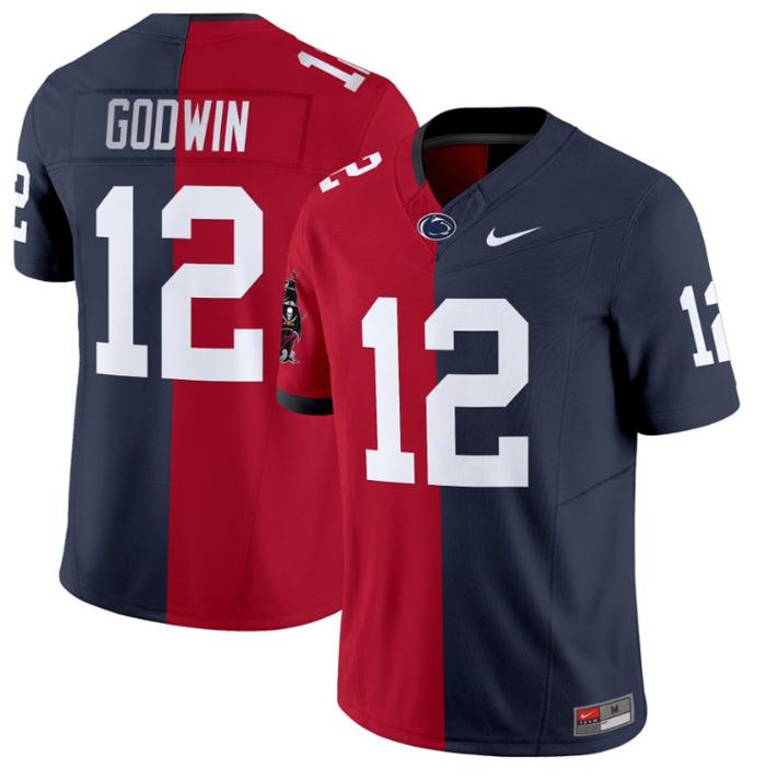 Men's Nike Chris Godwin Jersey #12 Penn State Nittany Lions Split FUSE Vapor Limited NCAA Football