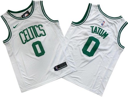 Men's Boston Celtics #0 Jayson Tatum White Icon Swingman Jersey