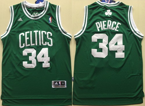 Men's Boston Celtics #34 Paul Pierce Green Swingman Jersey