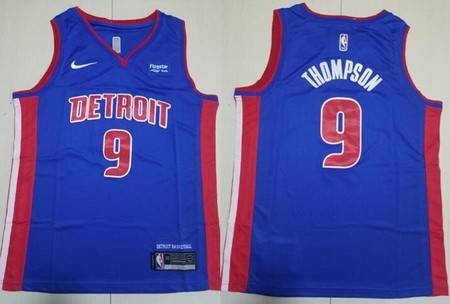 Men's Detroit Pistons #9 Ausar Thompson Blue Icon Sponsor Swingman Jersey