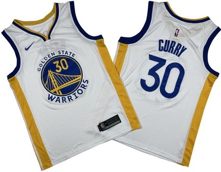 Men's Golden State Warriors #30 Stephen Curry White Icon Swingman Jersey