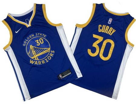 Men's Golden State Warriors #30 Stephen Curry Blue Icon Swingman Jersey