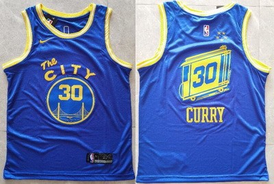 Men's Golden State Warriors #30 Stephen Curry Blue Classic Icon Swingman Jersey