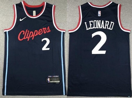 Men's Los Angeles Clippers #2 Kawhi Leonard Black 2023 Icon Swingman Jersey