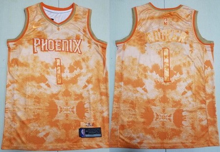 Men's Phoenix Suns #1 Devin Booker Yellow Select Series Swingman Jersey