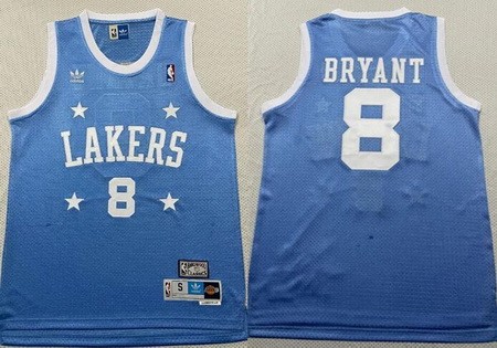 Men's Los Angeles Lakers #8 Kobe Bryant Sky Blue Hollywood Classic Throwback Swingman Jersey