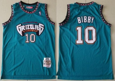 Men's Memphis Grizzlies #10 Mike Bibby Green 1998 Hollywood Classic Swingman Jersey