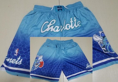 Men's Charlotte Hornets Green City Just Don Shorts