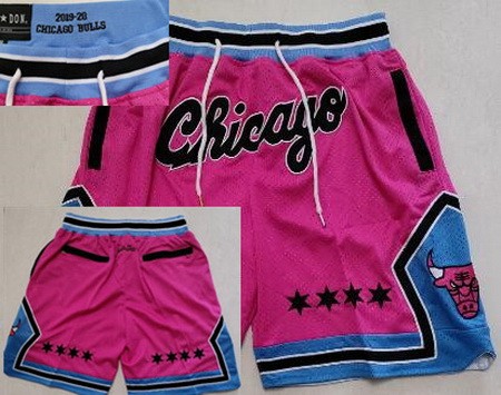 Men's Chicago Bulls Pink City Just Don Shorts