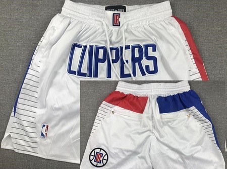 Men's Los Angeles Clippers White 2024 Just Don Shorts