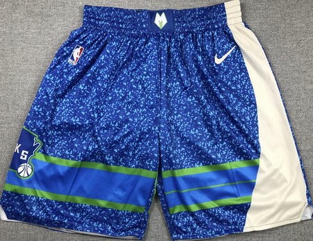 Men's Milwaukee Bucks Blue 2023 City Swingman Shorts