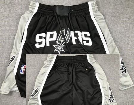 Men's San Antonio Spurs Black 2023 Just Don Shorts