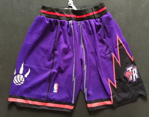 Men's Toronto Raptors Purple Swingman Shorts