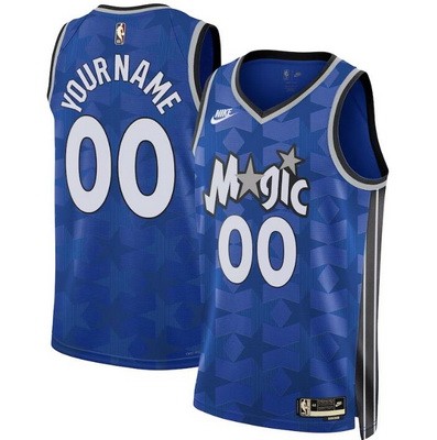 Unisex Orlando Magic Customized Blue 2023 Classic Icon Heat Press Jersey