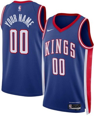 Unisex Sacramento Kings Customized Blue 2024 City Heat Press Jersey