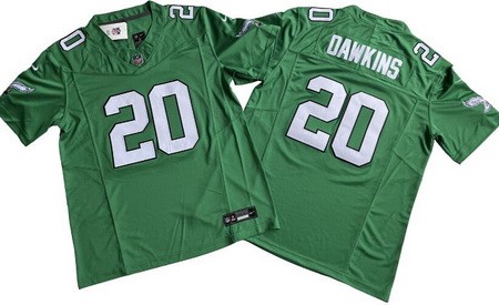 Men's Philadelphia Eagles #20 Brian Dawkins Limited Kelly Green FUSE Vapor Jersey