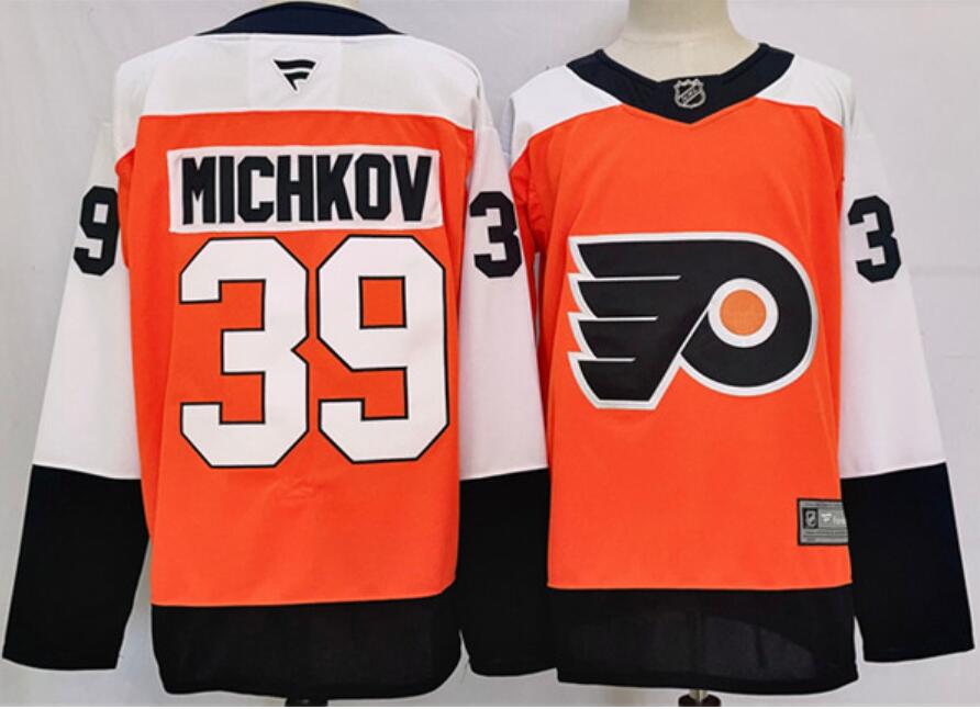 Youth Philadelphia Flyers #39 Matvei Michkov Orange 2024 Stitched Jersey