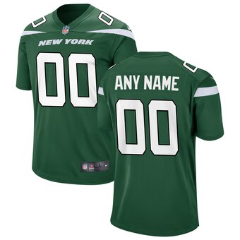 Men's Nike New York Jets Customized Vapor Limited Green Game NFL Jersey