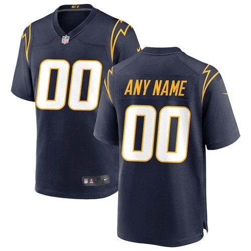 Customized Men's Nike Los Angeles Chargers Game Navy NFL Jersey