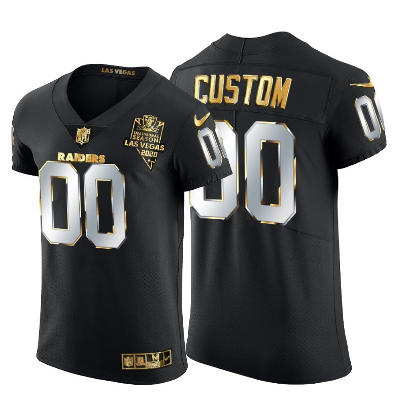 Las Vegas Raiders Customized Men's Nike Black Edition Vapor Untouchable Elite NFL Jersey