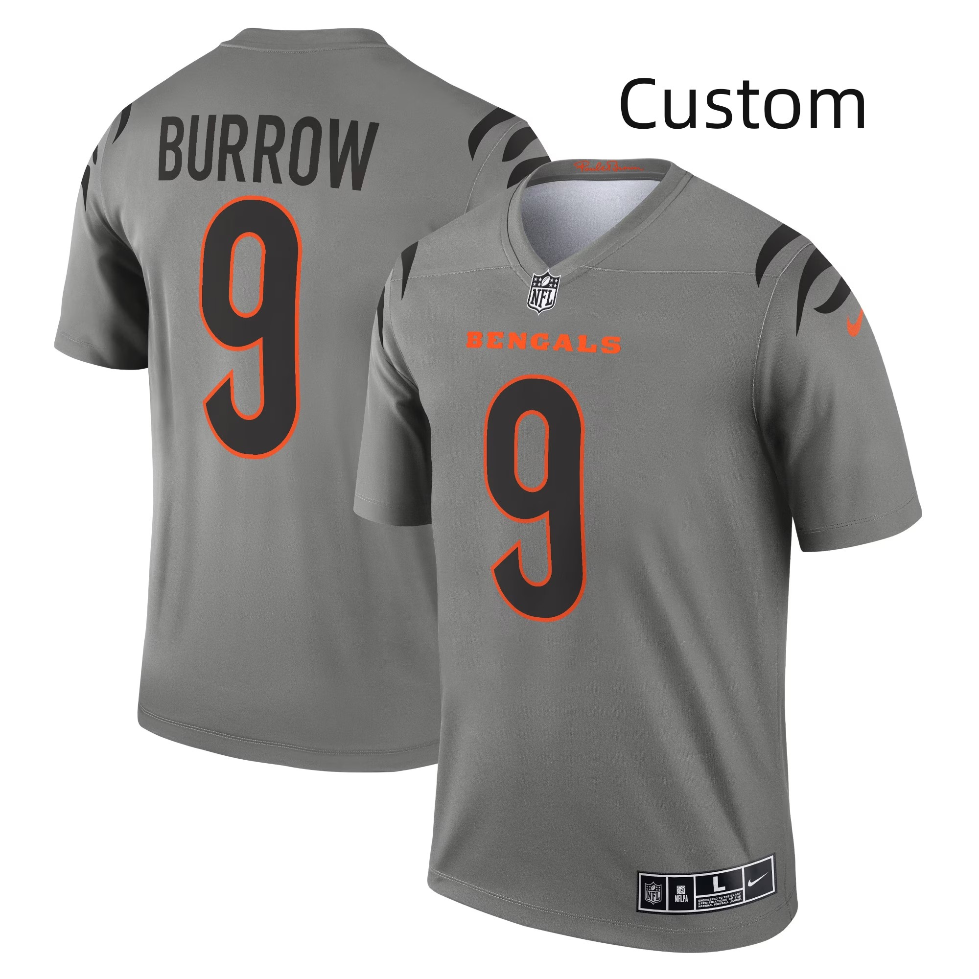 Customized Men's Nike Cincinnati Bengals Inverted Legend Stitched Football Jersey