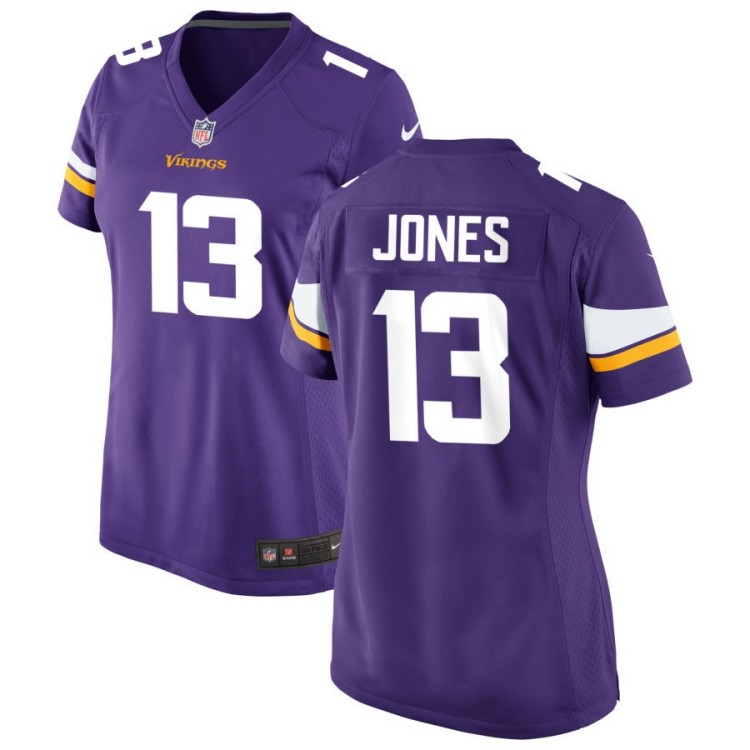 Women's Minnesota Vikings #13 Daniel Jones Team Purple NFL Nike Game Jersey