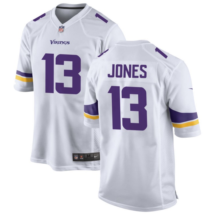 Men's Minnesota Vikings #13 Daniel Jones White NFL Nike Game Jersey