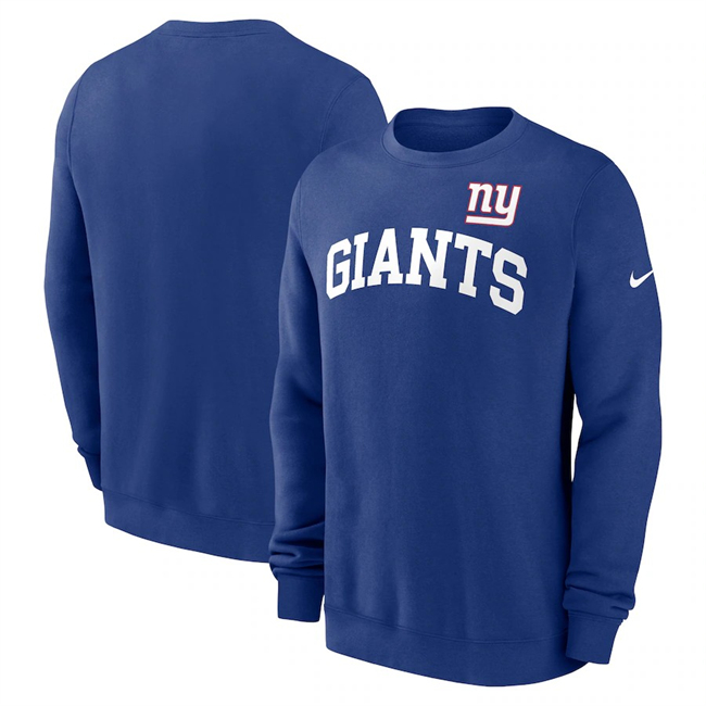 Men's New York Giants Royal Club Pullover Sweatshirt