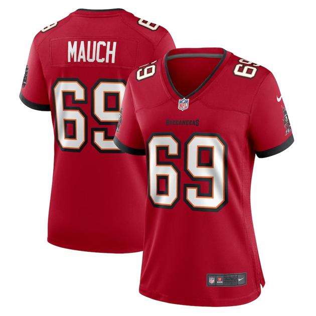 Women's Tampa Bay Buccaneers #69 Cody Mauch Red Game Football Stitched Jersey