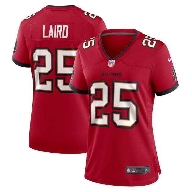 Women's Tampa Bay Buccaneers #25 Patrick Laird Red Game Football Stitched Jersey