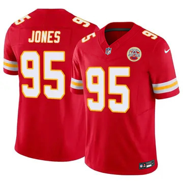 Youth Kansas City Chiefs #95 Chris Jones Vapor F.U.S.E. Limited Red Nike Stitched NFL Jersey