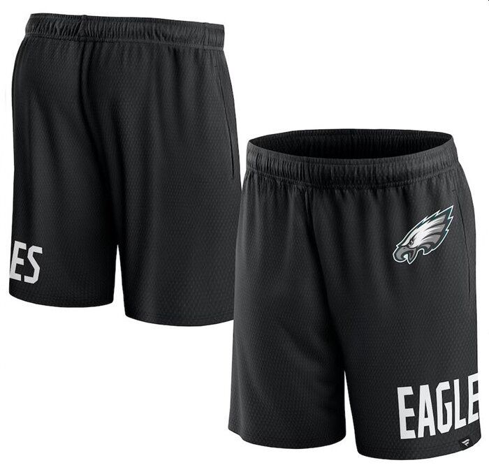 Men's Philadelphia Eagles Black Performance Shorts