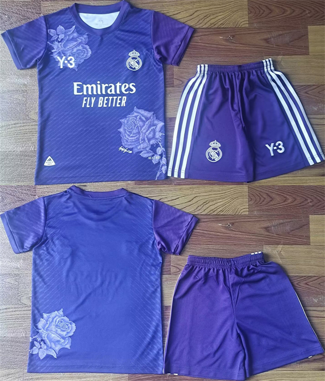 Youth Real Madrid Custom Royal Soccer Jersey Suit