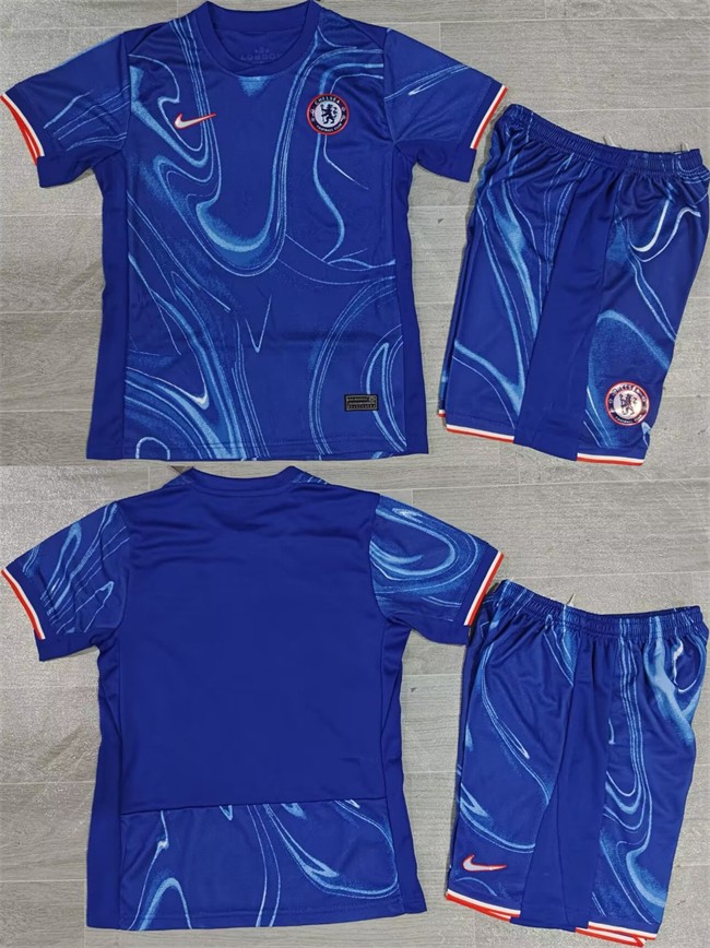 Youth Chelsea Custom Royal Soccer Jersey Suit