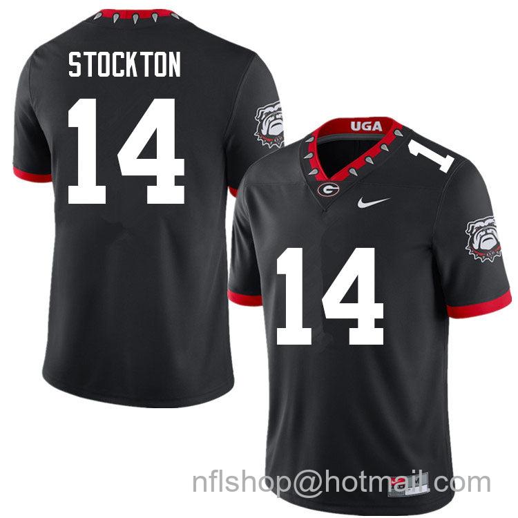 Men’s Georgia Bulldogs #14 Gunner Stockton  Black Alternative Nike Vapor Limited College Football Stitched Jersey