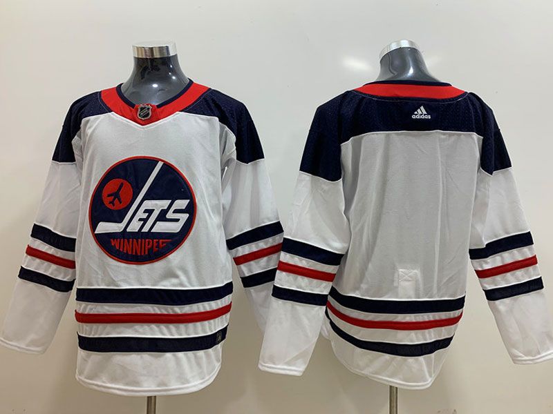 Mens Adidas Winnipeg Jets White Custom Made Alternate Player Jersey