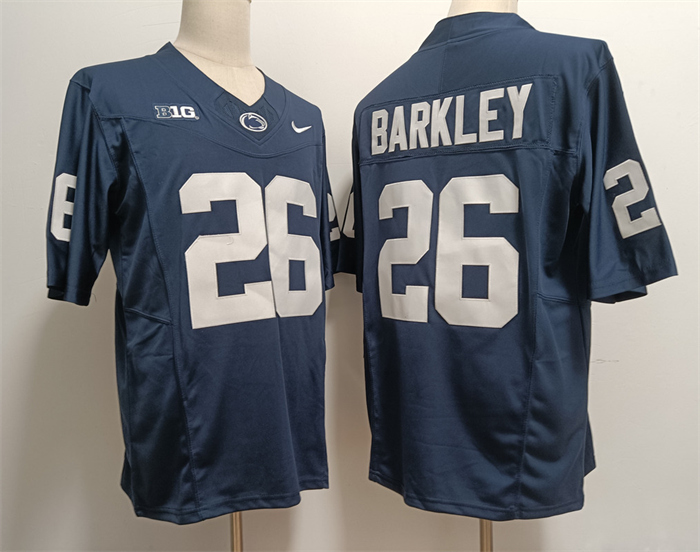 Men's Penn State Nittany Lions #26 Saquon Barkley Navy 2024 F.U.S.E. Stitched Jersey