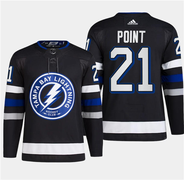 Men's Tampa Bay Lightning #21 Brayden Point Black 2024 Stadium Series Stitched Jersey