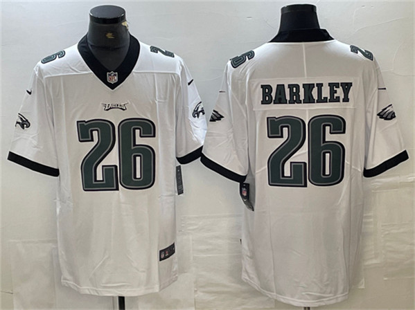 Men's Philadelphia Eagles #26 Saquon Barkley White Vapor Untouchable Limited Football Stitched Jersey