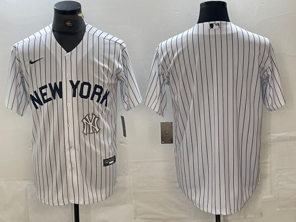 Men's New York Yankees Blank White 2024 Cool Base Stitched Jersey