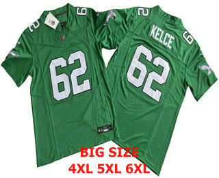 Men's Philadelphia Eagles #62 Jason Kelly Green FUSE Vapor Limited Throwback Jersey