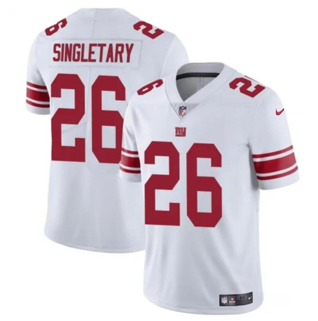 Men's New York Giants #26 Devin Singletary White Vapor Untouchable Limited Football Stitched Jersey