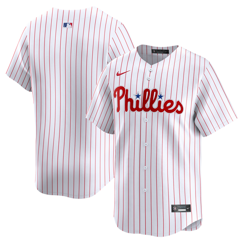 Men's Philadelphia Phillies White Home Limited Stitched Jersey