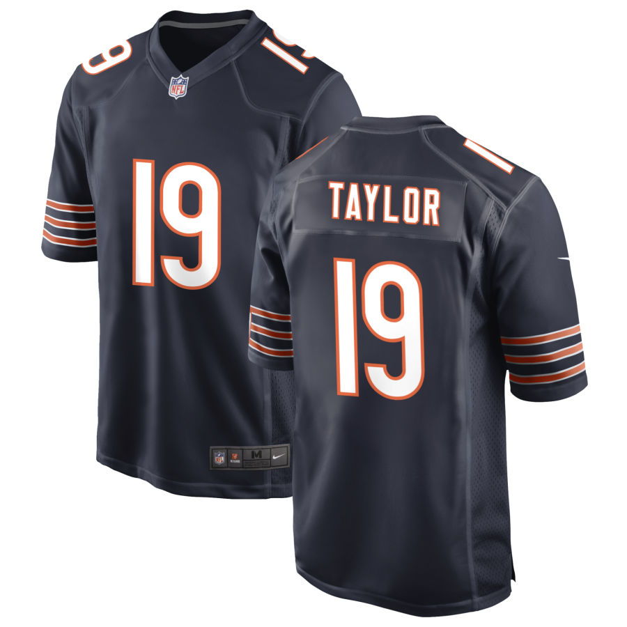 Men's Chicago Bears #19 Tory Taylor Navy 2024 Draft Vapor Football Stitched Jersey