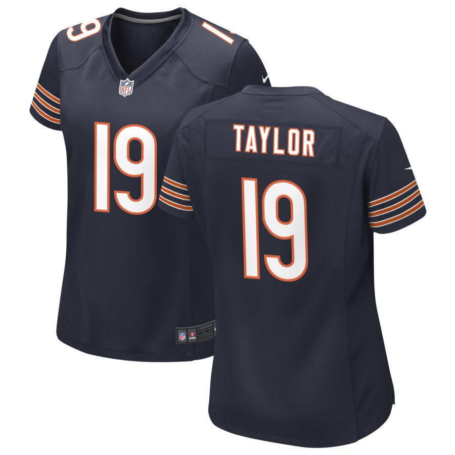 Women's Chicago Bears #19 Tory Taylor Navy 2024 Draft Vapor Football Stitched Jersey