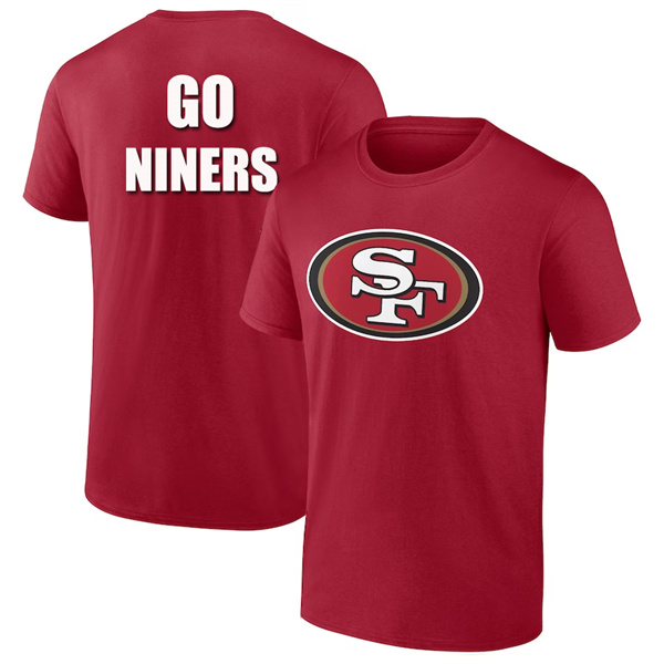 Men's 49ers Go Niniers Red 2024 Fan Limited T-Shirt